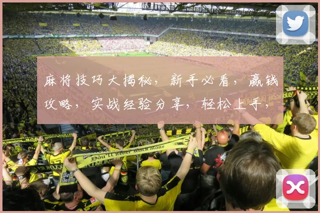 麻将技巧大揭秘，新手必看，赢钱攻略，实战经验分享，轻松上手，轻松赢